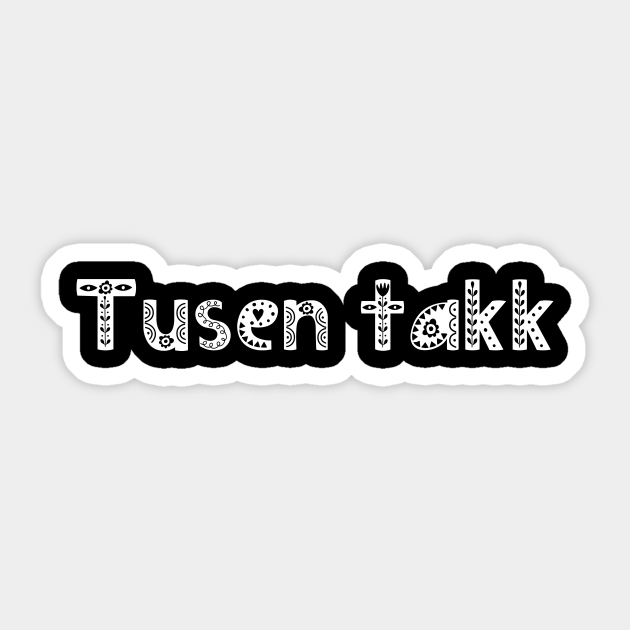 Tusen Takk, Thank You, Norwegian Word Style Norwegian Thank You
